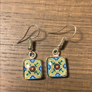 Earrings. Talavera Style. Handcrafted.